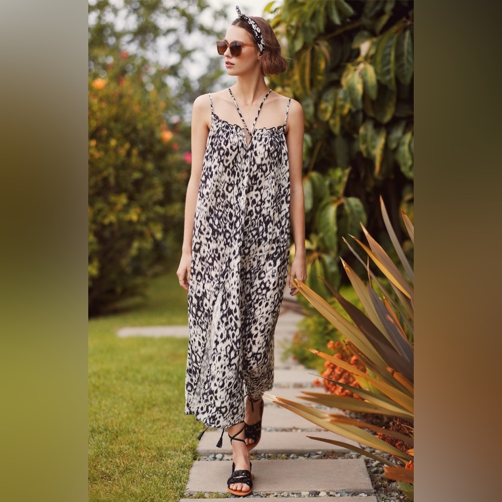 Anthropologie Strappy Midi Dress